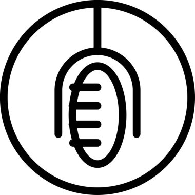 Bir top simgesinin vektör illüstrasyonu