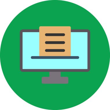 dizüstü bilgisayar web simgesi basit illüstrasyon