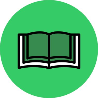 kitap simgesi, vektör illüstrasyonu