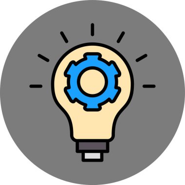 ampul simgesi vektör illüstrasyonu