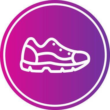 Ayakkabı. Web simgesi basit illüstrasyon