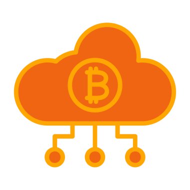 Bulut incelemesi vektör simgesi