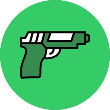 Yeşil bir simgenin vektör illüstrasyonu