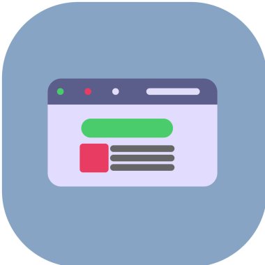 İleti düz vektör simgesi