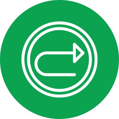 ok simgesinin vektör illüstrasyonu