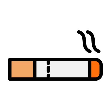 sigara ikonu vektör illüstrasyonu