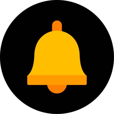 Çan Düz Vektör Simgesi