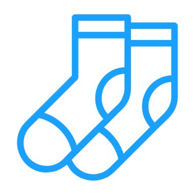 Çorapların vektör illüstrasyonu modern simge