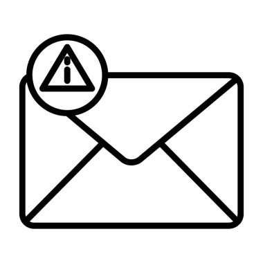 e-posta sembolü vektör illüstrasyon tasarımı içeren bir zarf