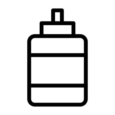Araba aküsü ikonu ana hat vektörü. Elektrik bataryası. pil şarjı