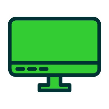 bilgisayar izleme simgesi, vektör illüstrasyonu