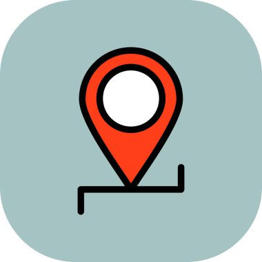 konumu PIN vektör çizim