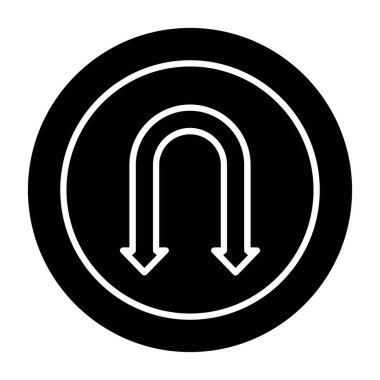 Yön. Web simgesi basit tasarım