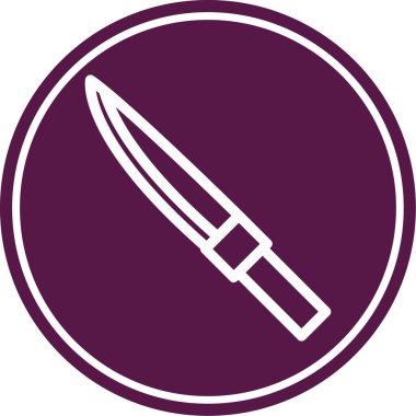 Bıçak. Basit web simgesi tasarımı. bıçak simgesi