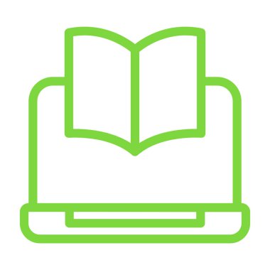 Vektör kitabı simgesi, vektör illüstrasyonu