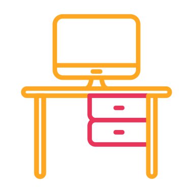 masa simgesi vektör illüstrasyonu