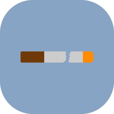 Sigara düz vektör simgesi