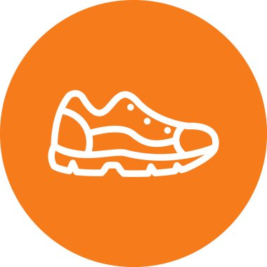 Bir ayakkabı simgesinin vektör illüstrasyonu