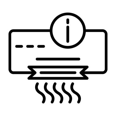 Hava filtresi simgesi vektör çizimi çizimi