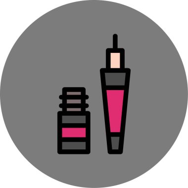 güzellik ve kozmetik ikonu vektör çizimi