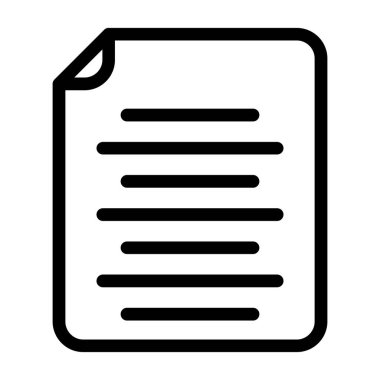 kağıt simgesi vektör çizimi çizimi