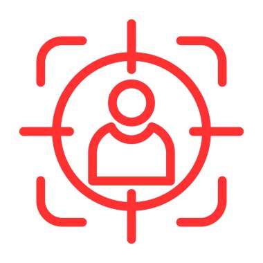 hedef simge vektör illüstrasyonu