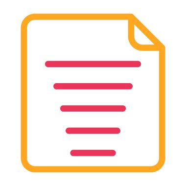 belge simgesi vektör illüstrasyonu