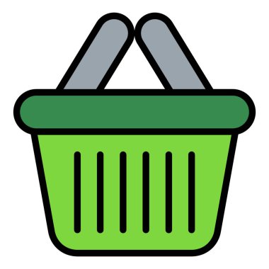 Sepet Simgesi vektör illüstrasyonu