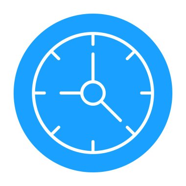 Saat simgesi vektör illüstrasyonu