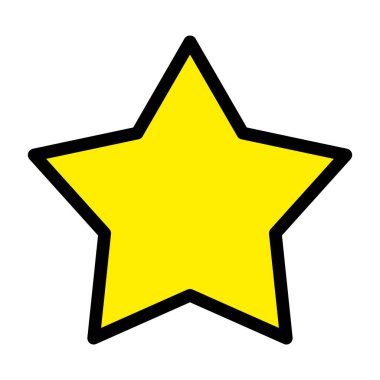 yıldız simgesi, vektör illüstrasyon tasarımı