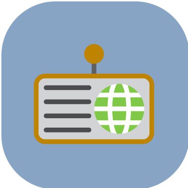 Küresel simge vektör illüstrasyonu