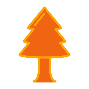 Çam kozalağı ikonu. Noel dekorasyonu ve dekorasyon teması. Yalnız tasarım. vektör illüstrasyonu