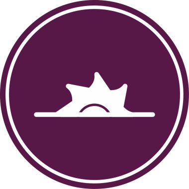 taç simgesi vektör illüstrasyonu