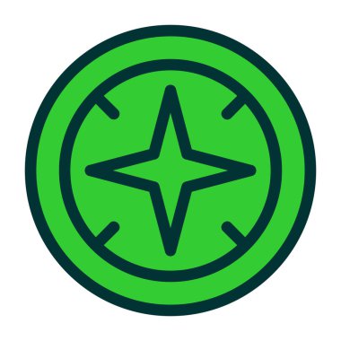 Kolayca değiştirebilen veya düzenleyebilen yıldız vektör simgesi