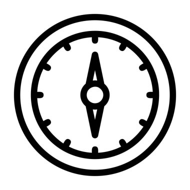 pusula düz vektör simgesi