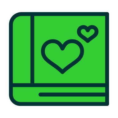 kalp simgesi, vektör illüstrasyonu