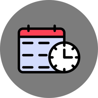 vektör Takvimi Simgesi illüstrasyonu