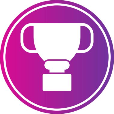 Kupa ikonu. vektör illüstrasyonu