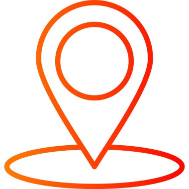 Düz biçimli harita işaretleyici konumu simgesi