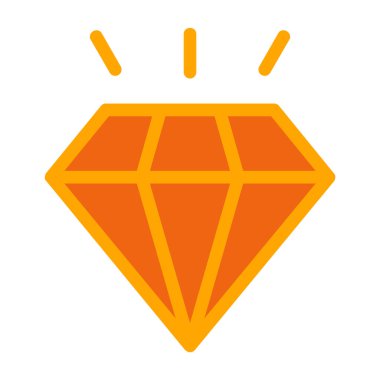 Elmas simgesi vektör illüstrasyonu