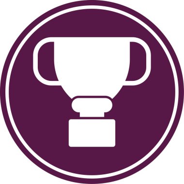 Kupa. Web simgesi basit illüstrasyon