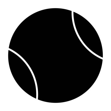 Tenis topu simgesi, vektör illüstrasyonu