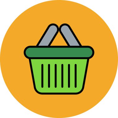 Sepet Simgesi vektör illüstrasyonu