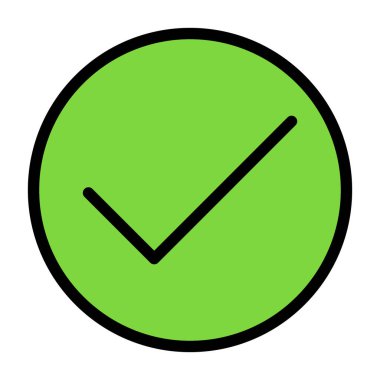 işaret simgesini işaretle, vektör illüstrasyonu