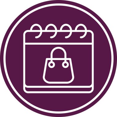 Alışveriş çantası. Basit tasarım çizimi