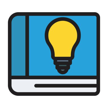 dizüstü bilgisayar ve ampul simgesi