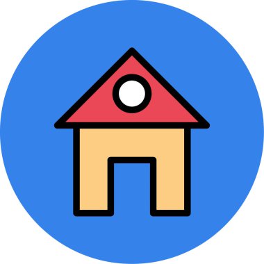 ev simgesi vektör illüstrasyonu