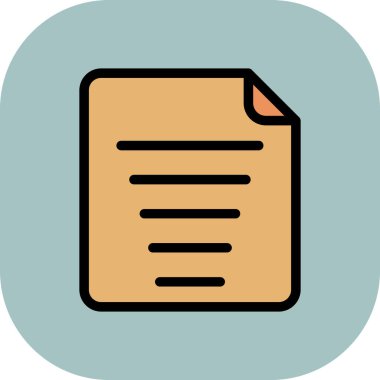 belge simgesi, vektör çizimi