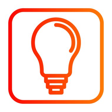 Ampul vektör satırı simgesi