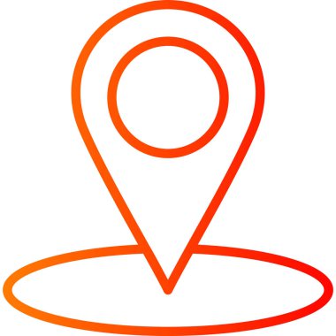 konum. Web simgesi basit illüstrasyon